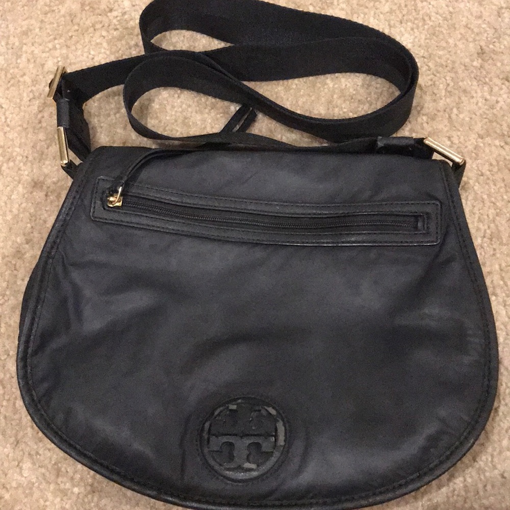 Black/nylon Tory Burch crossbody